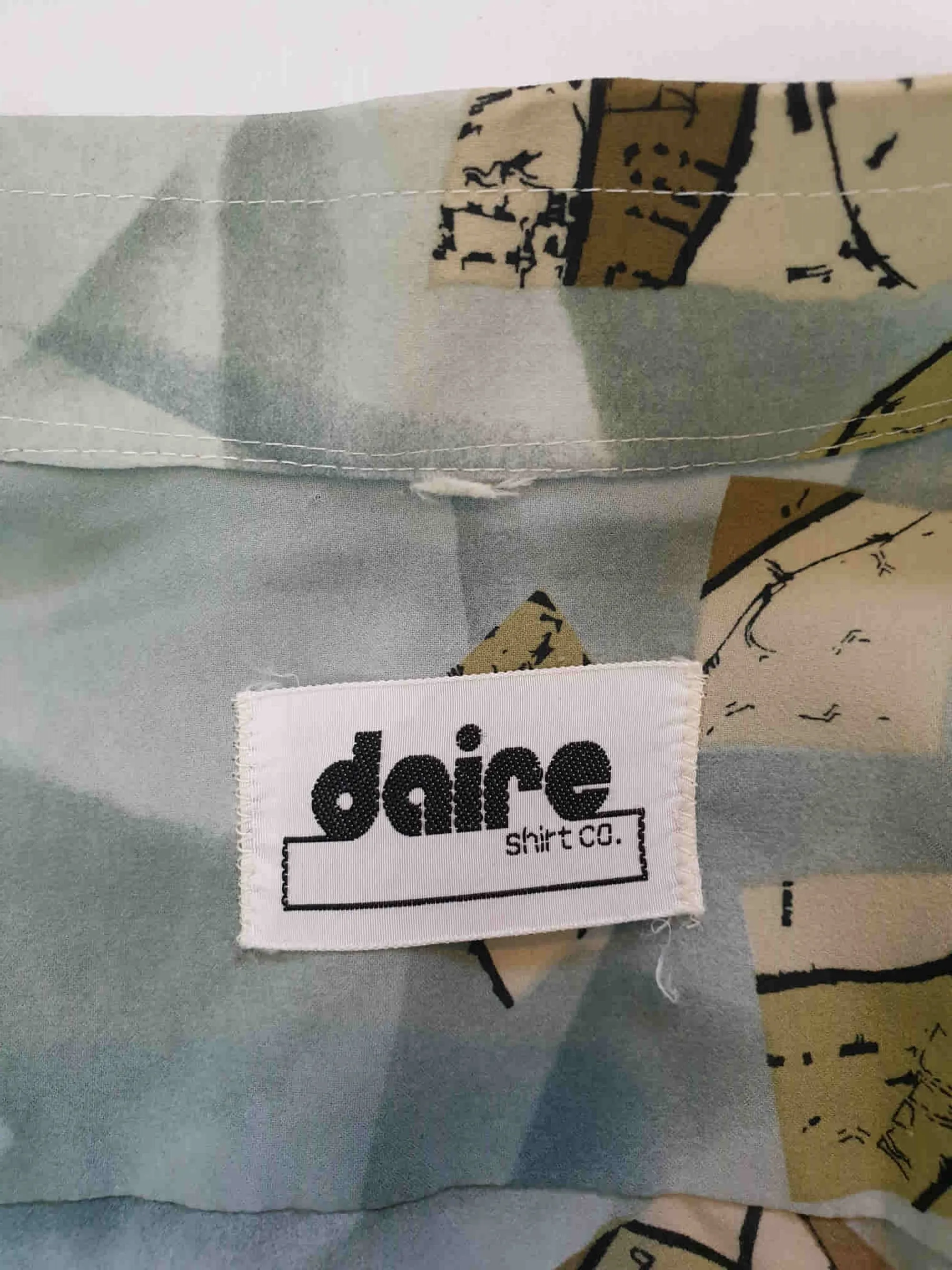 1970s Broken Map Shirt by Daire - S