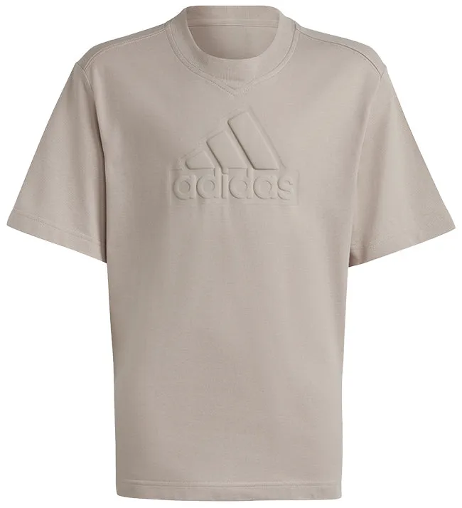 Adidas Juniors Future Icons Logo T Shirt Wonder Taupe