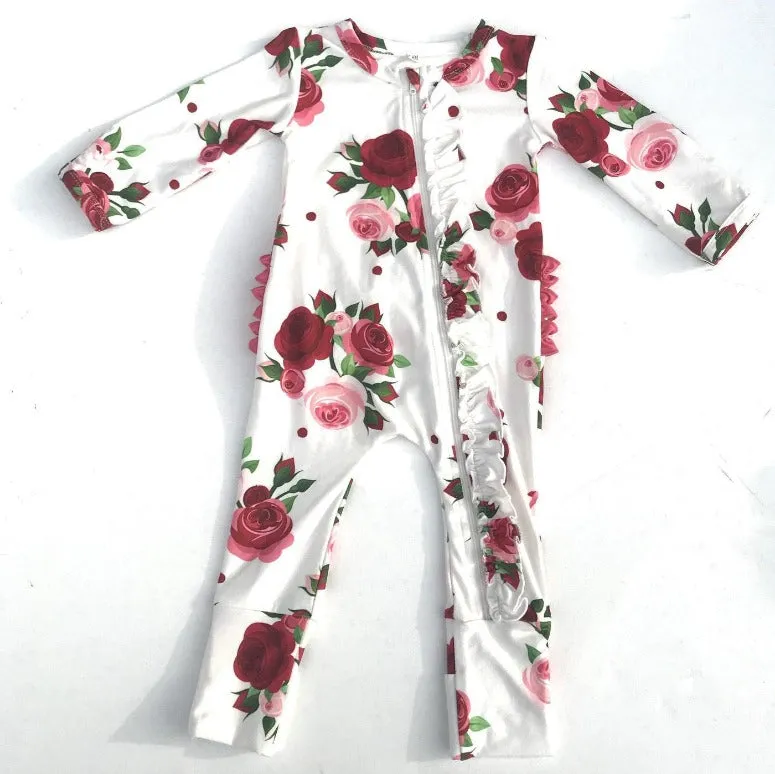 Baby Rose Romper