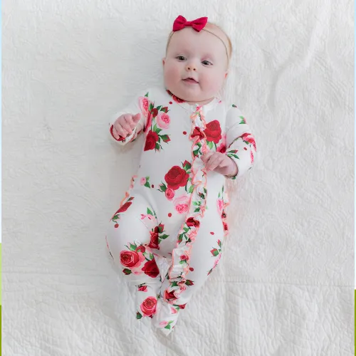 Baby Rose Romper