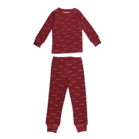 Be Mine Organic Long Sleeve Pajamas