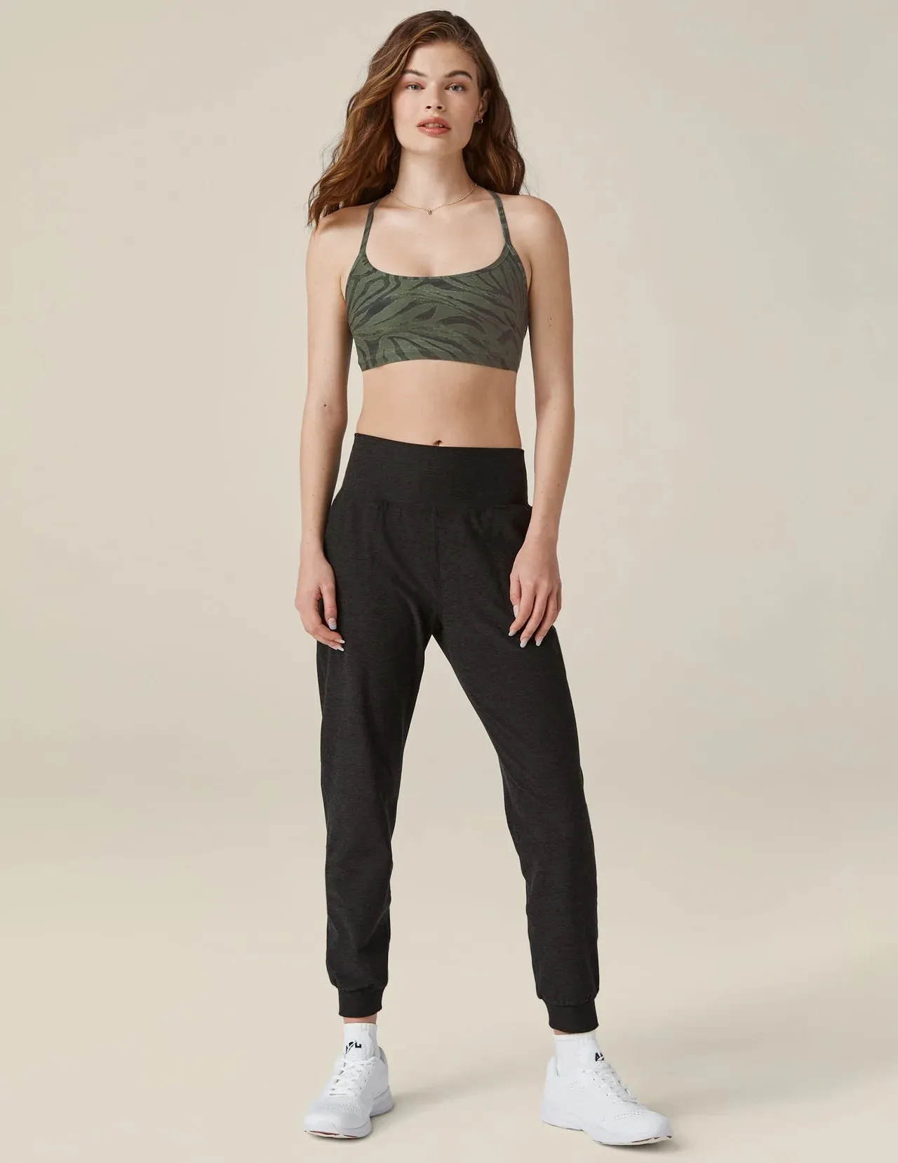 Beyond Yoga Spacedye Midi Jogger- Darkest Night