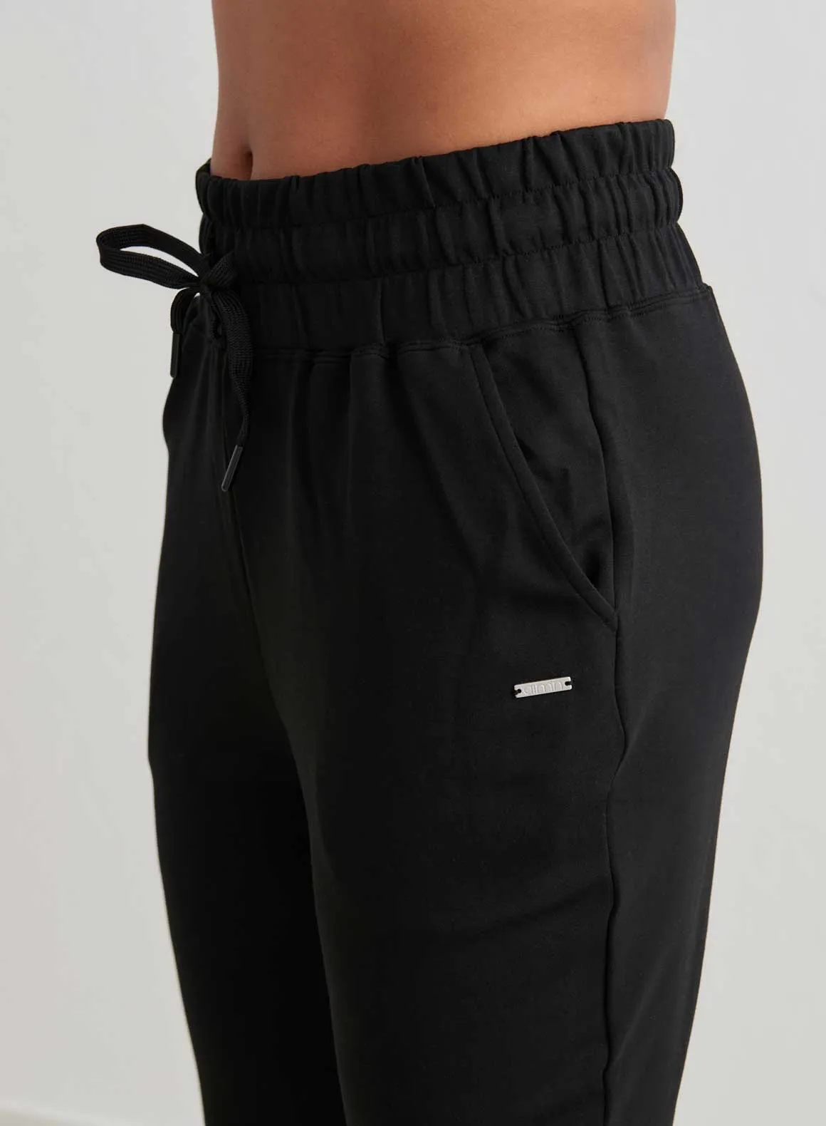 Black Comfy Modal Sweatpants