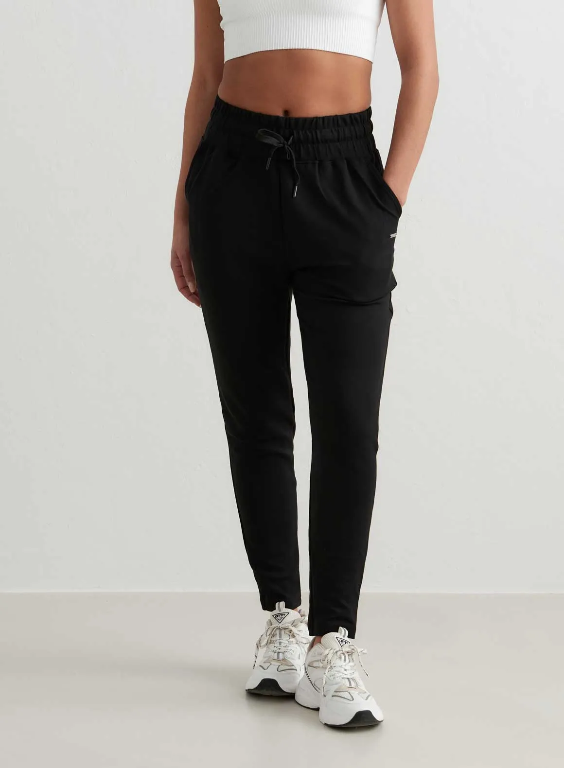 Black Comfy Modal Sweatpants