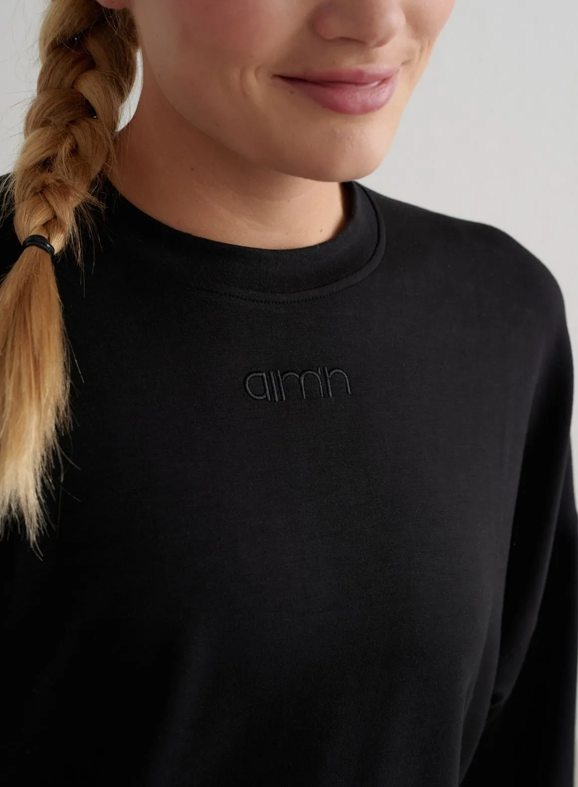 Black Comfy Modal Sweatshirt