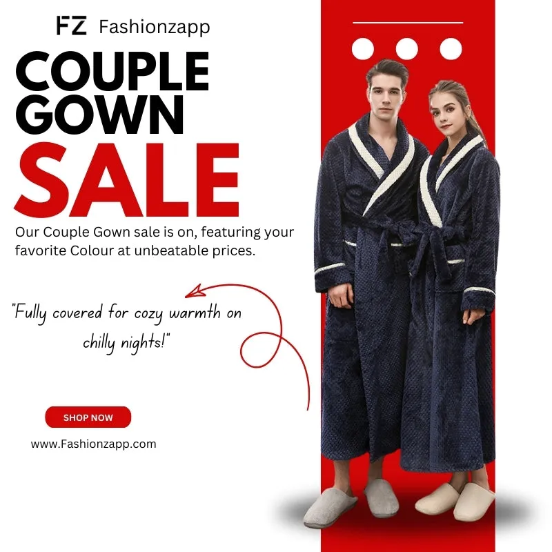 Buy Women Pajamas & Couple Gown Winter Robe Online - Soft Cotton Bathrobe - Fashionzapp