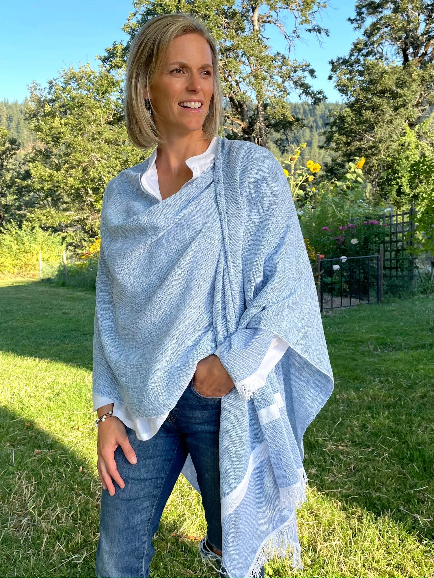 Catalina - Sky Blue Wrap