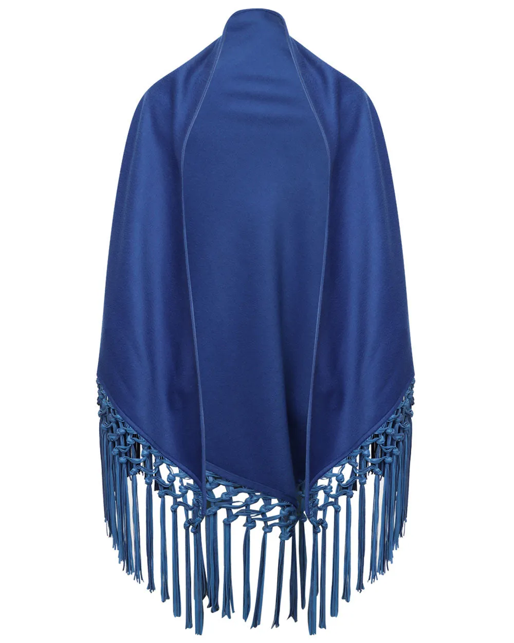 Cobalt Cashmere Triangle Shawl