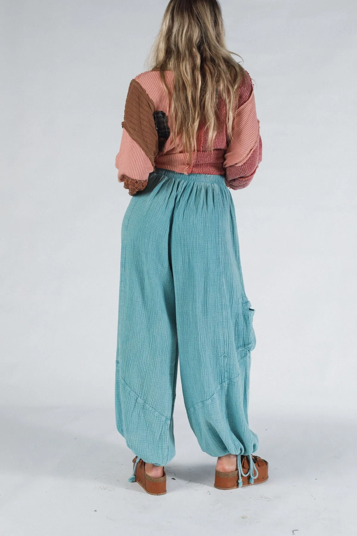 Cool Coast Wide Leg Pants - Teal