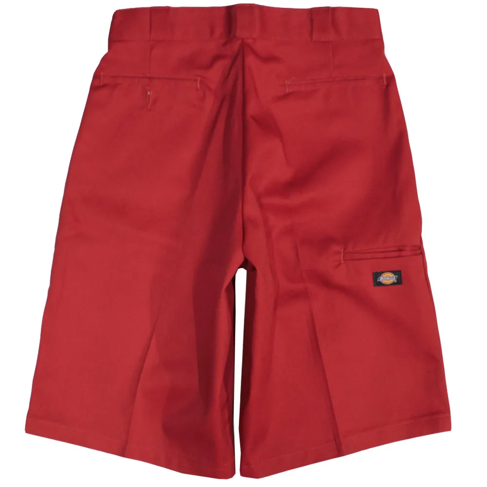 Dickies Men's 13 Inch Loose Fit Multi-Pocket Work Short Red