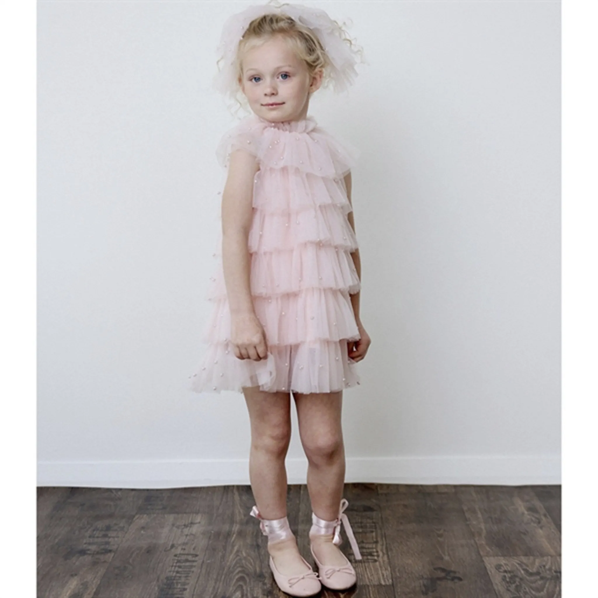 Dolly by Le Petit Tom Pearl Tutully Tiered Tulle Tuttu Dress Pink