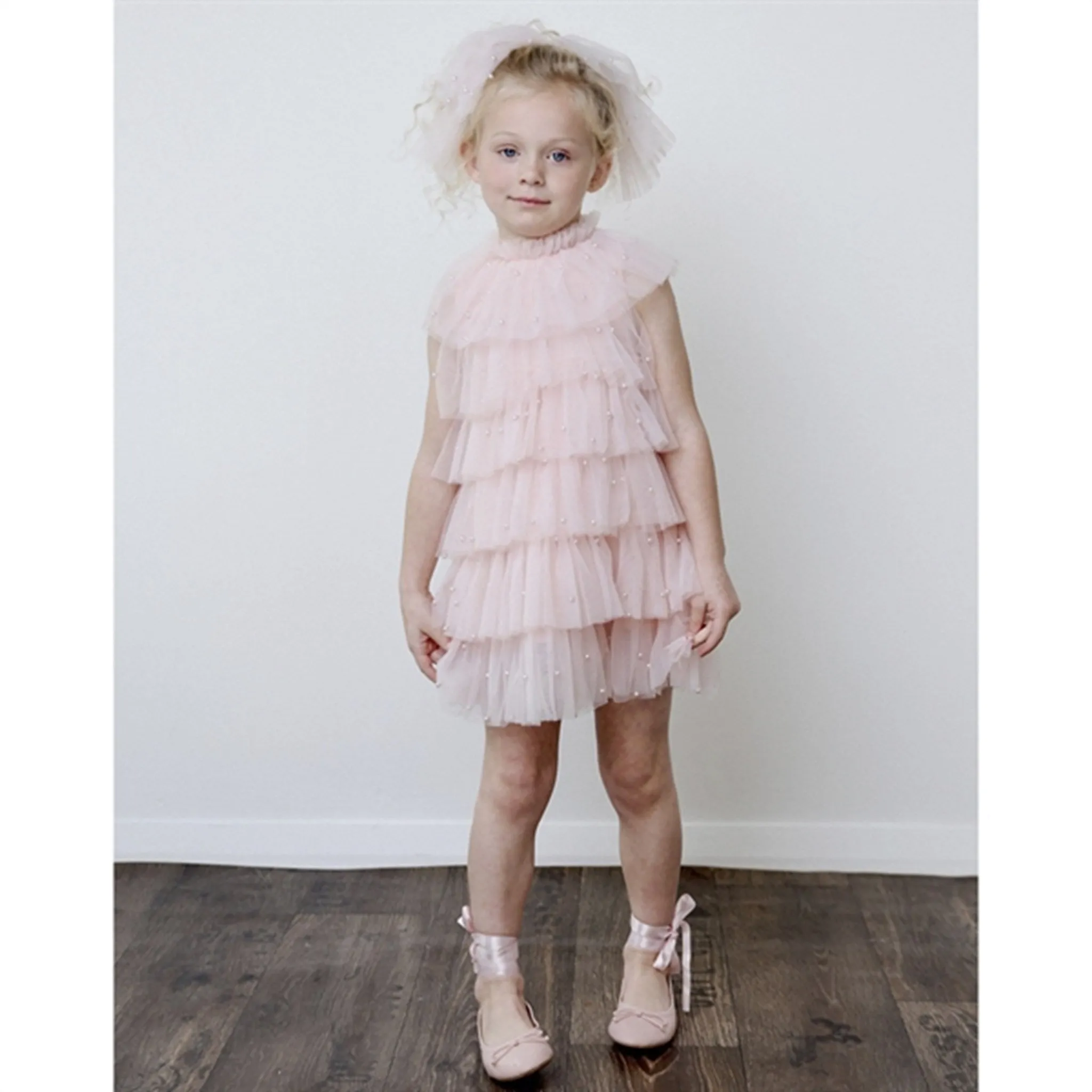 Dolly by Le Petit Tom Pearl Tutully Tiered Tulle Tuttu Dress Pink