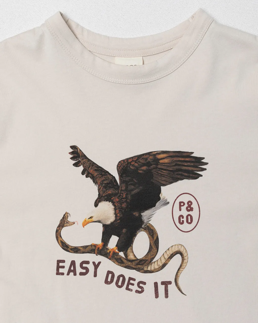 Easy Does It Boxy T-Shirt - Bone