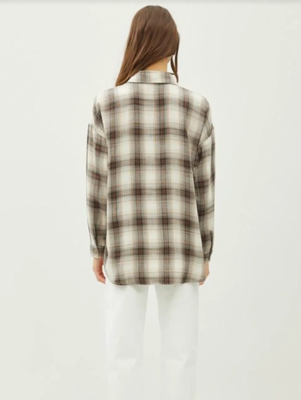 Easy Going Charcoal & Brown Flannel