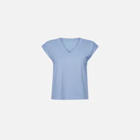 Easy V-Neck Tee (Light Blue)