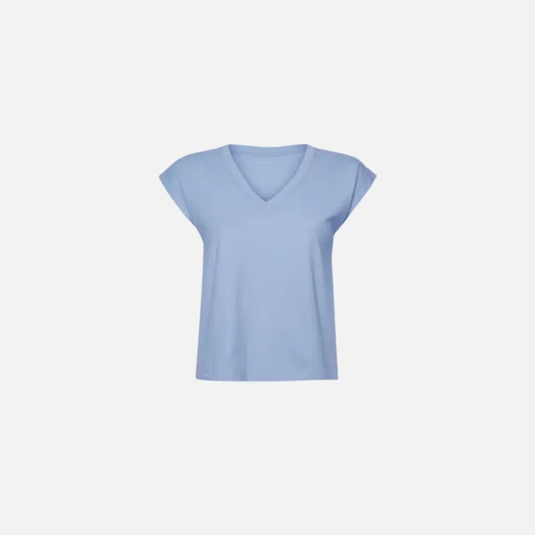 Easy V-Neck Tee (Light Blue)