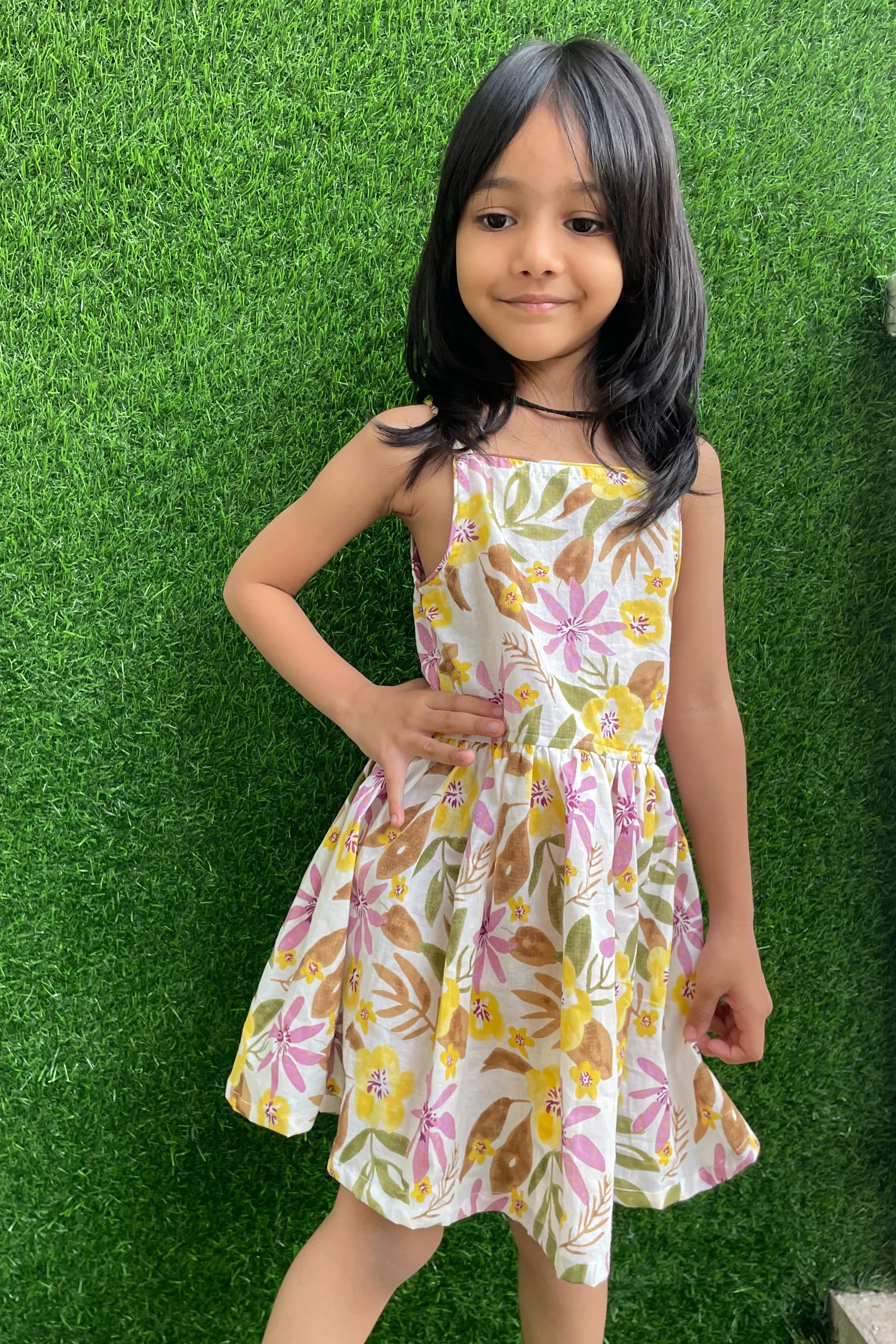 Girls Pure Cotton Summer Dress