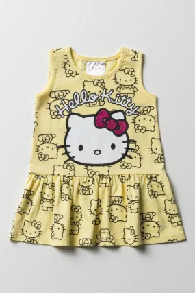 Hello Kitty Sleeveless Dress Yellow