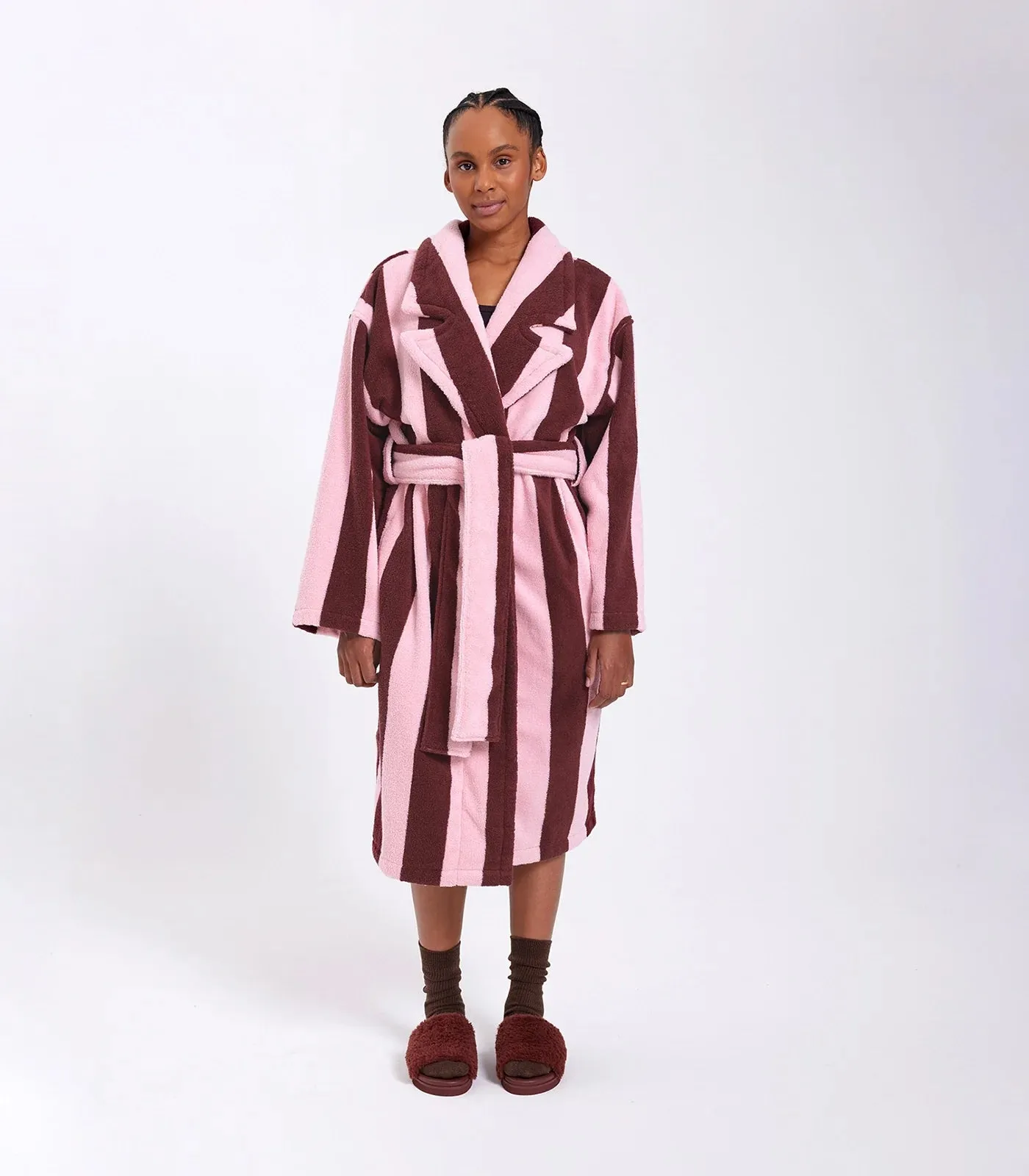 Hommey Robe - Rocky Road Stripes