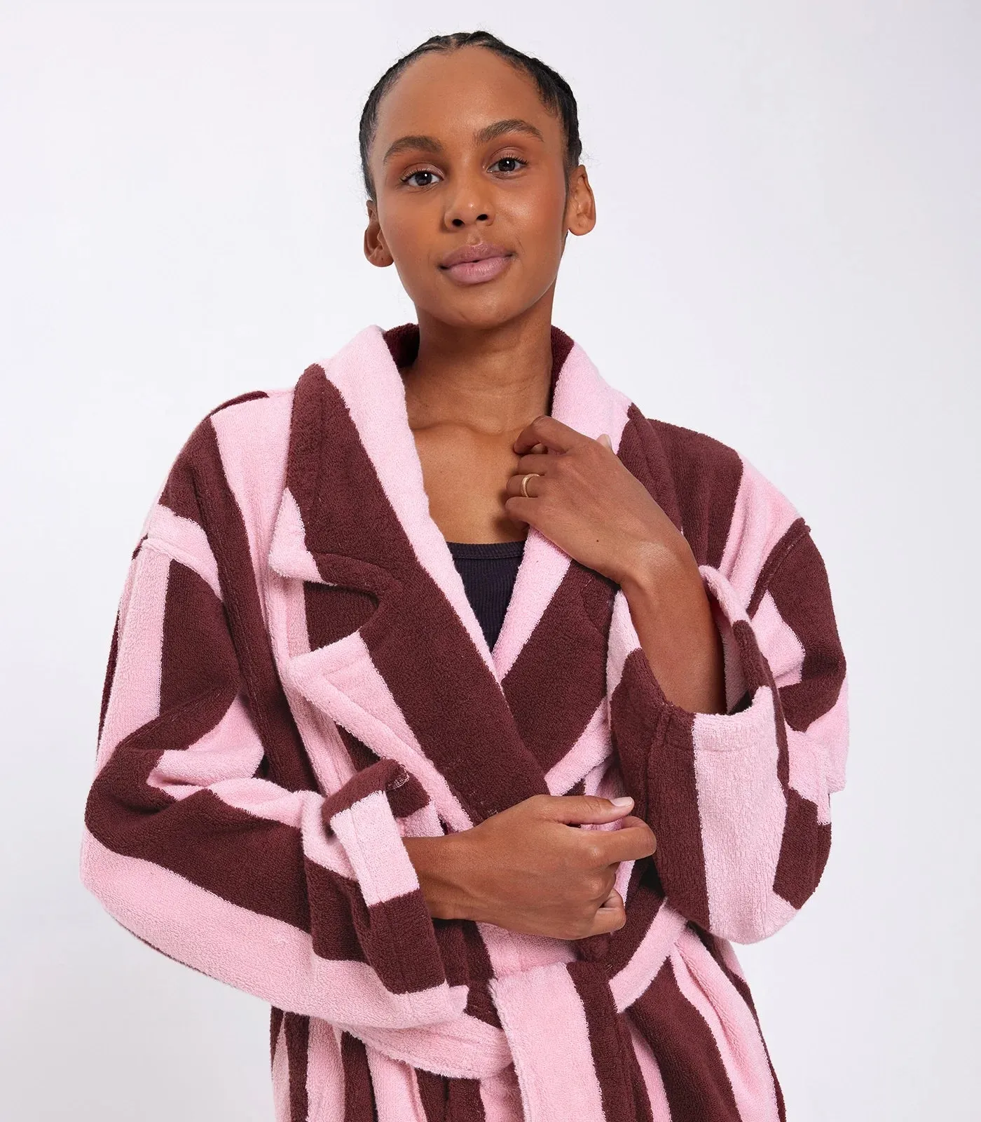 Hommey Robe - Rocky Road Stripes