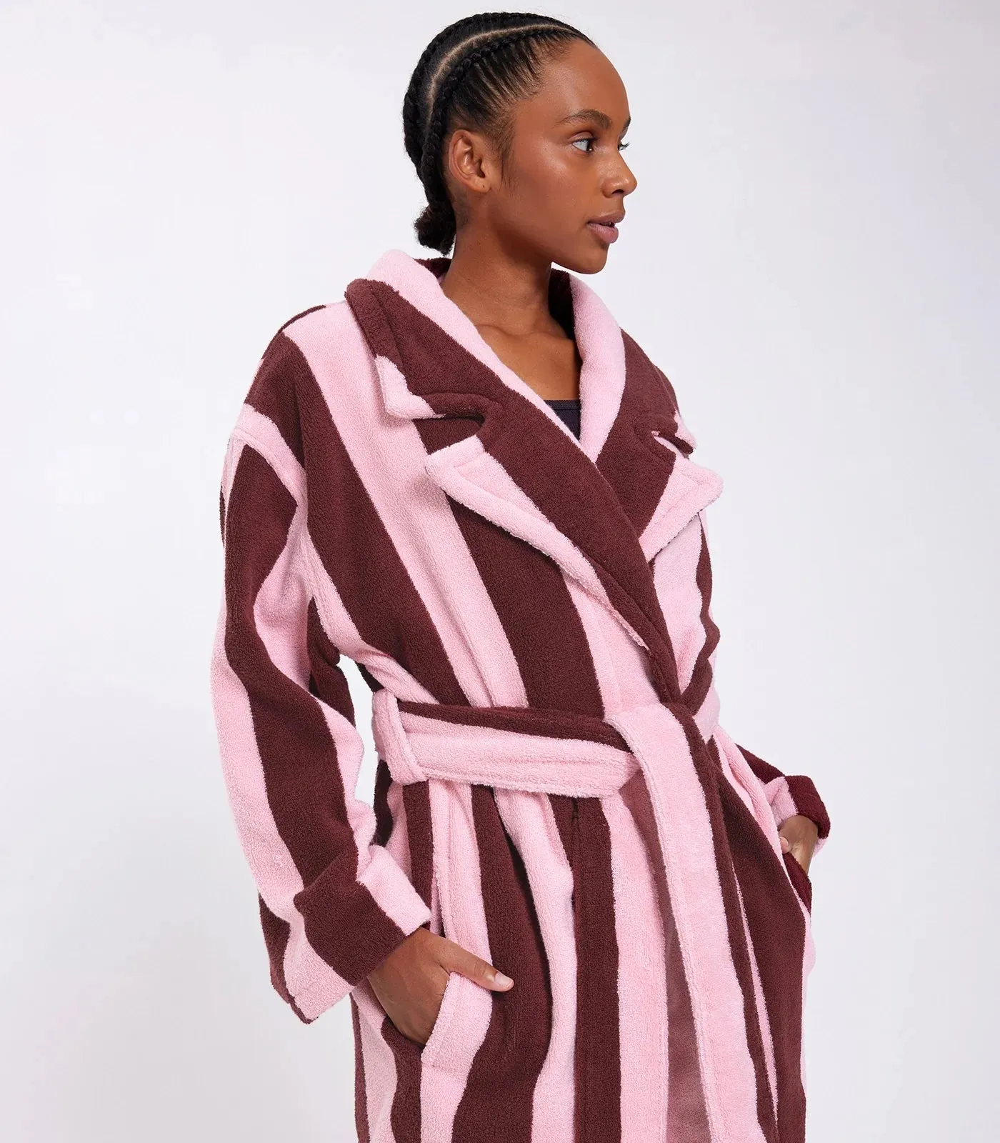 Hommey Robe - Rocky Road Stripes