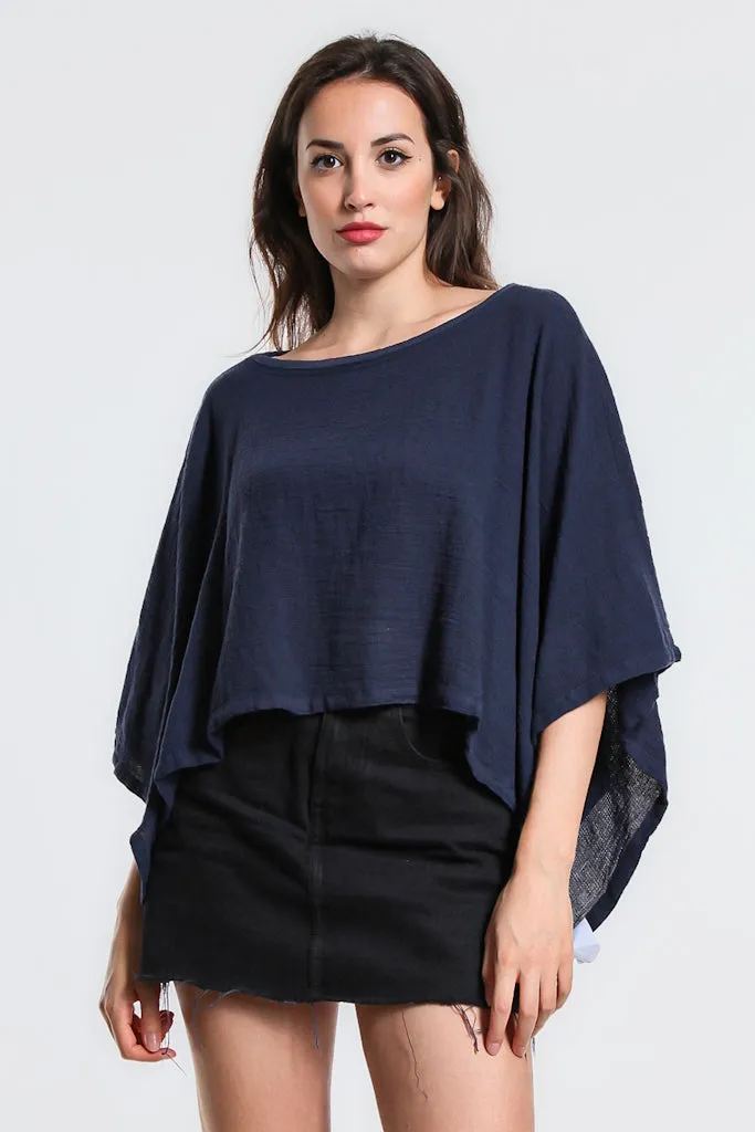 Leah Woven Poncho (BQ168)