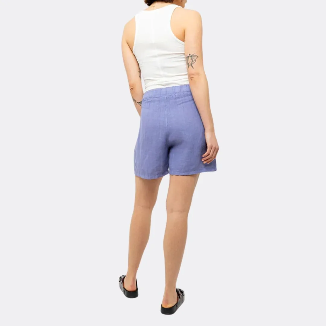 Loose Linen Shorts (Lilac)