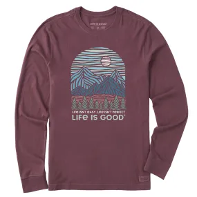 Men's Life Isn't Easy Long Sleeve Crusher-lite Tee