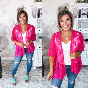 Natural Obsession Kimono - Fuchsia