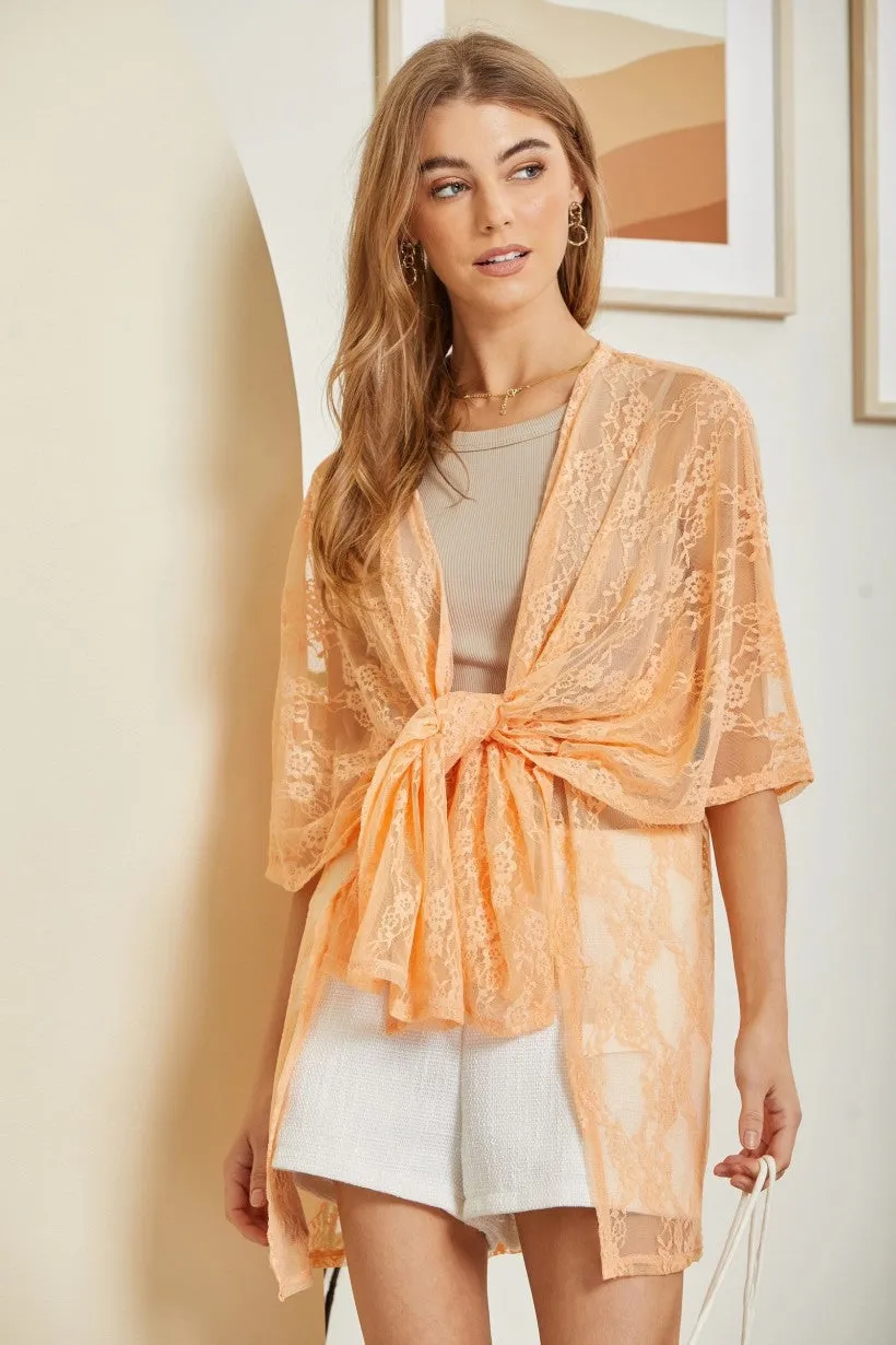 Natural Obsession Kimono - Peach