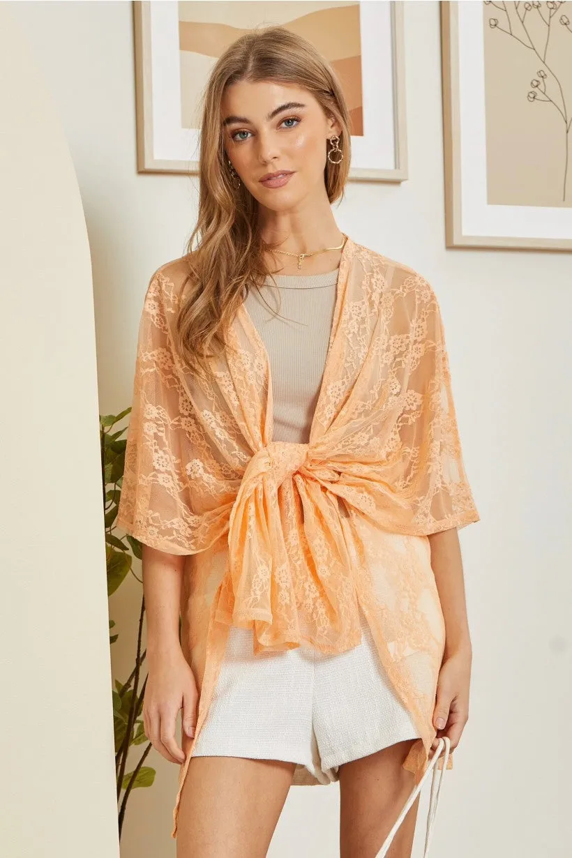 Natural Obsession Kimono - Peach