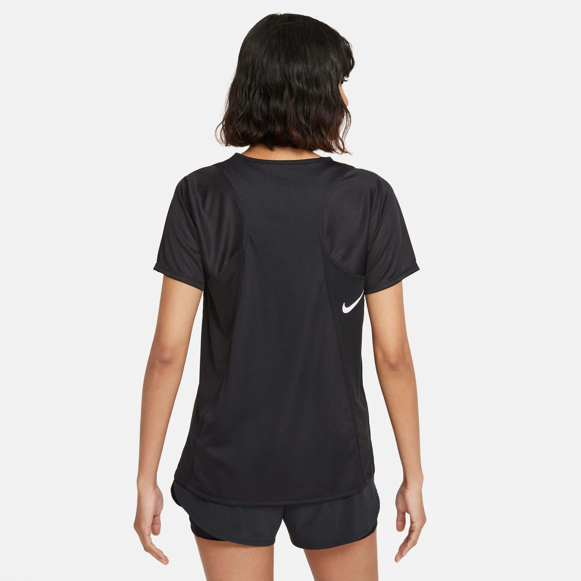 Nike | Women's Dri-FIT Race Short-Sleeve Running Top - Black