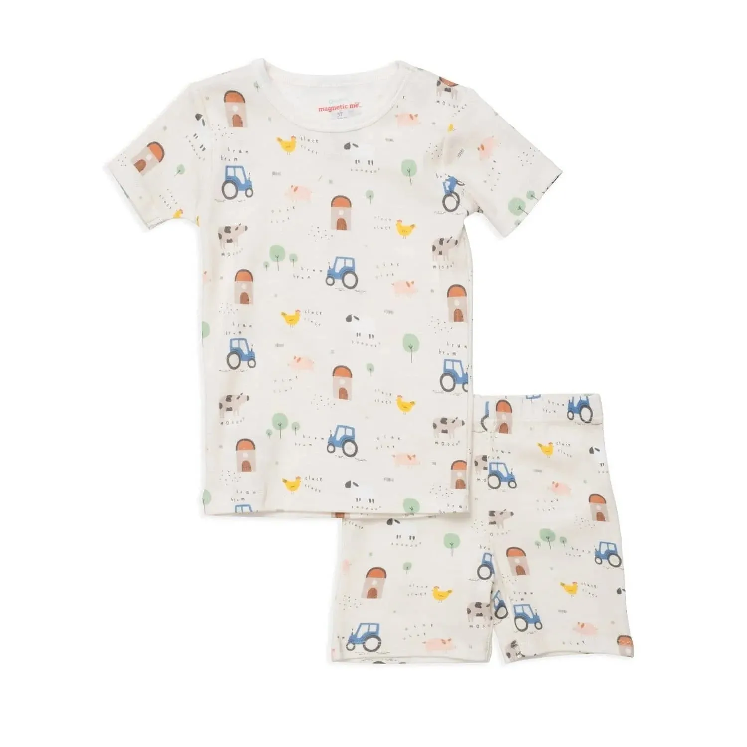 Pasture Bedtime Organic Cotton Magnetic Shortie Pajamas