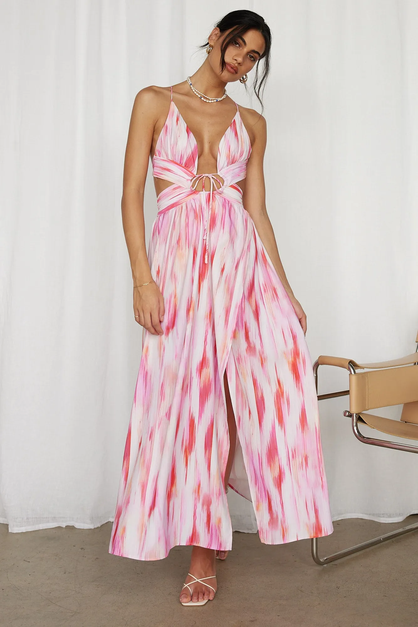 Poolside Chill Maxi Dress Pink