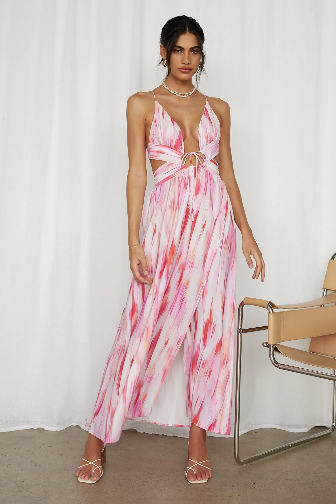 Poolside Chill Maxi Dress Pink