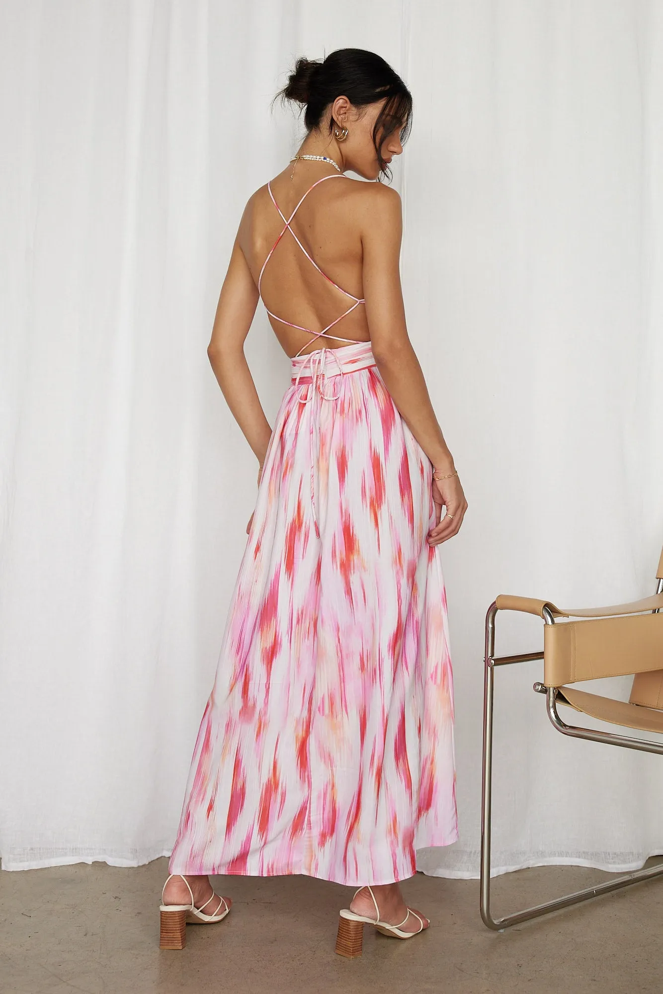 Poolside Chill Maxi Dress Pink