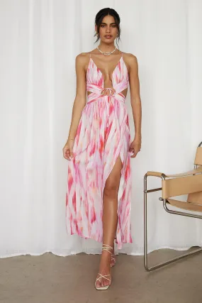 Poolside Chill Maxi Dress Pink