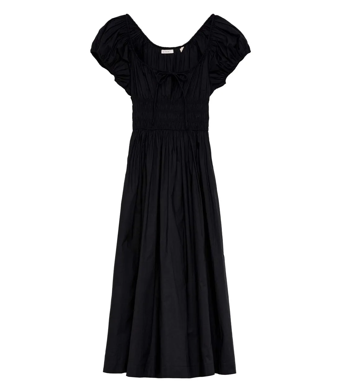 Quinn Black Cotton Poplin Dress