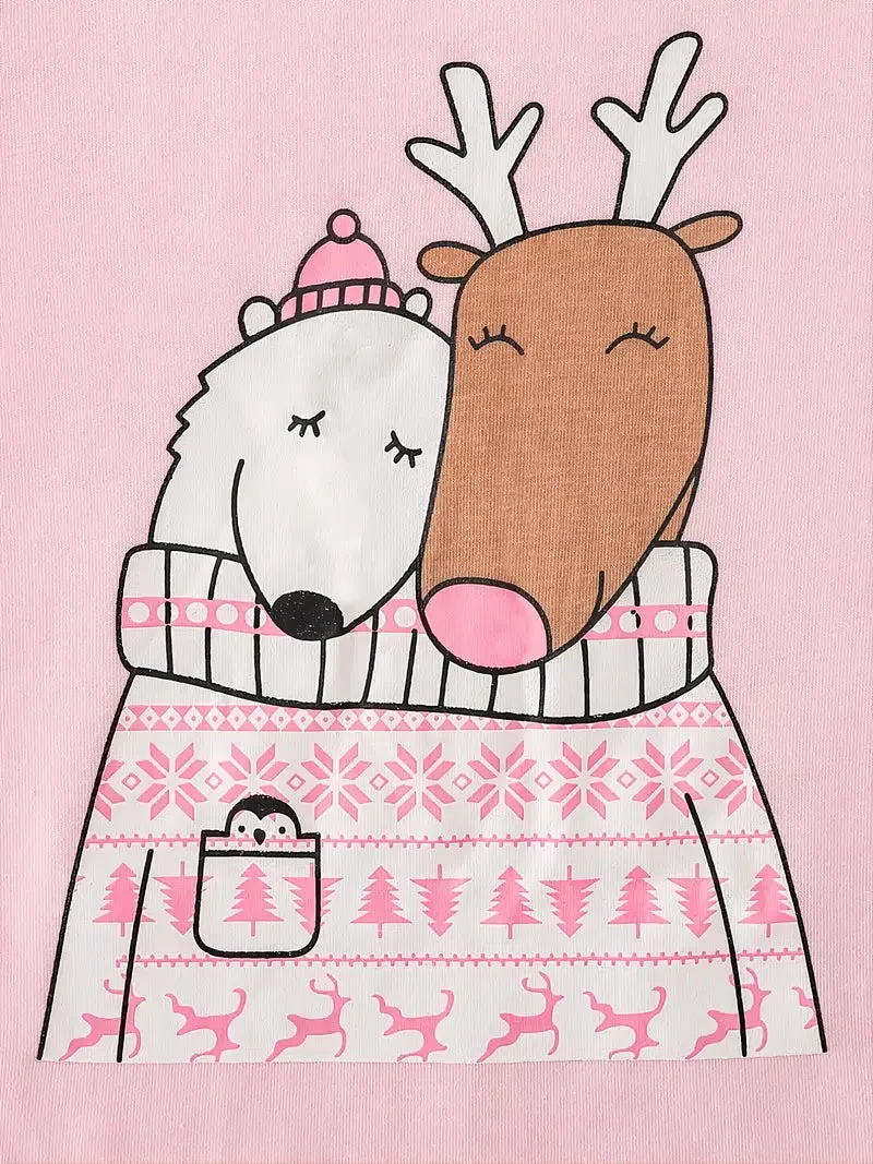 Reindeer and Polar Love Pajamas