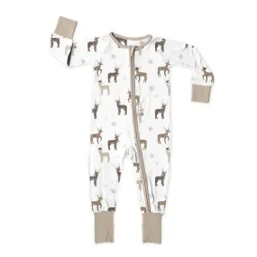 Reindeer Zip Up Bamboo Pjs