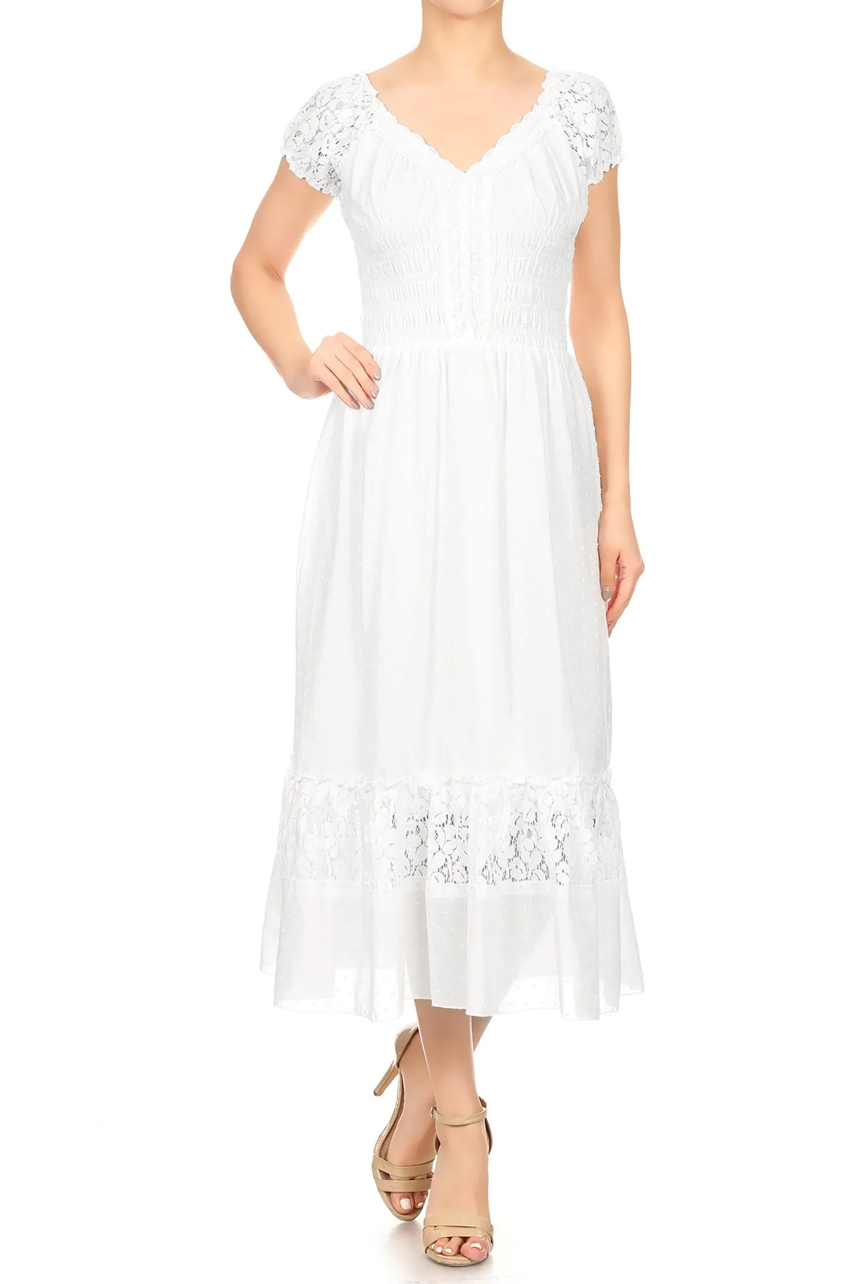 Renaissance Boho Lace Maxi Dress