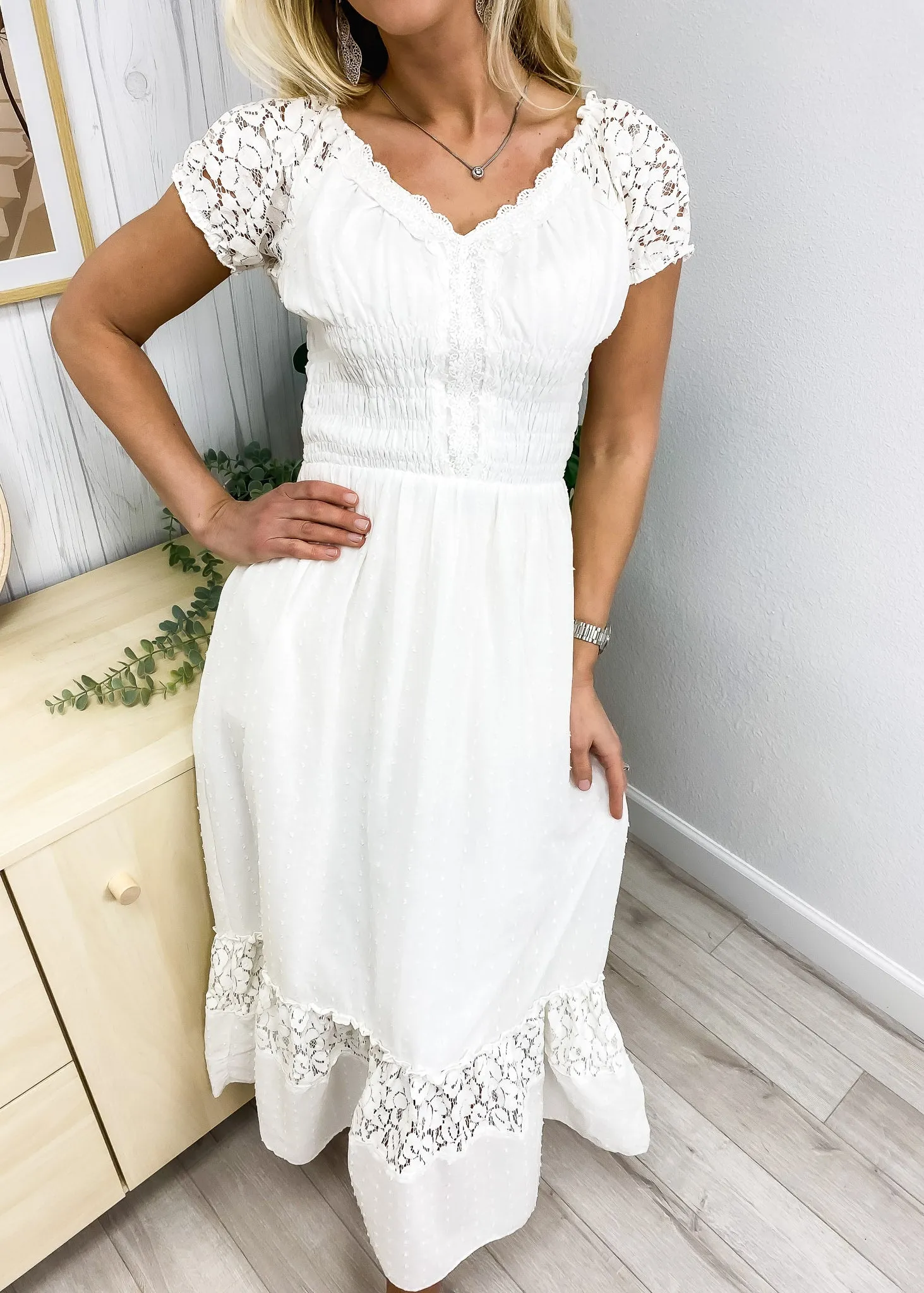 Renaissance Boho Lace Maxi Dress