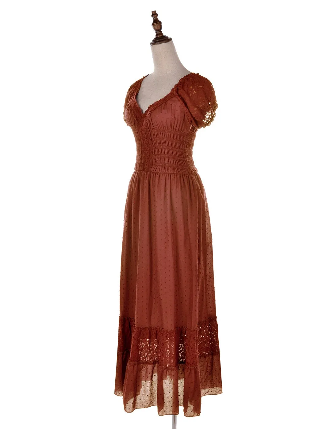 Renaissance Boho Lace Maxi Dress