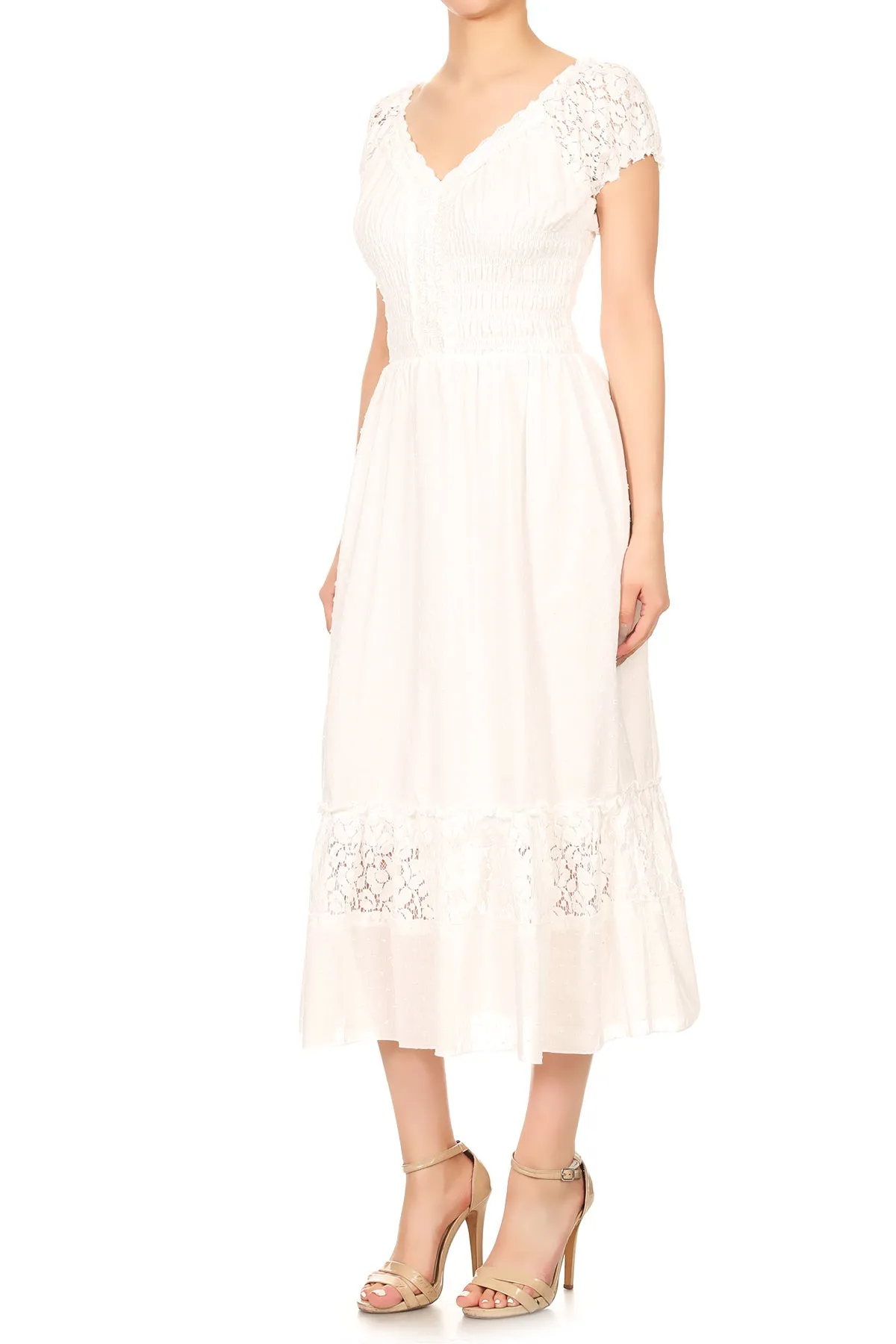 Renaissance Boho Lace Maxi Dress