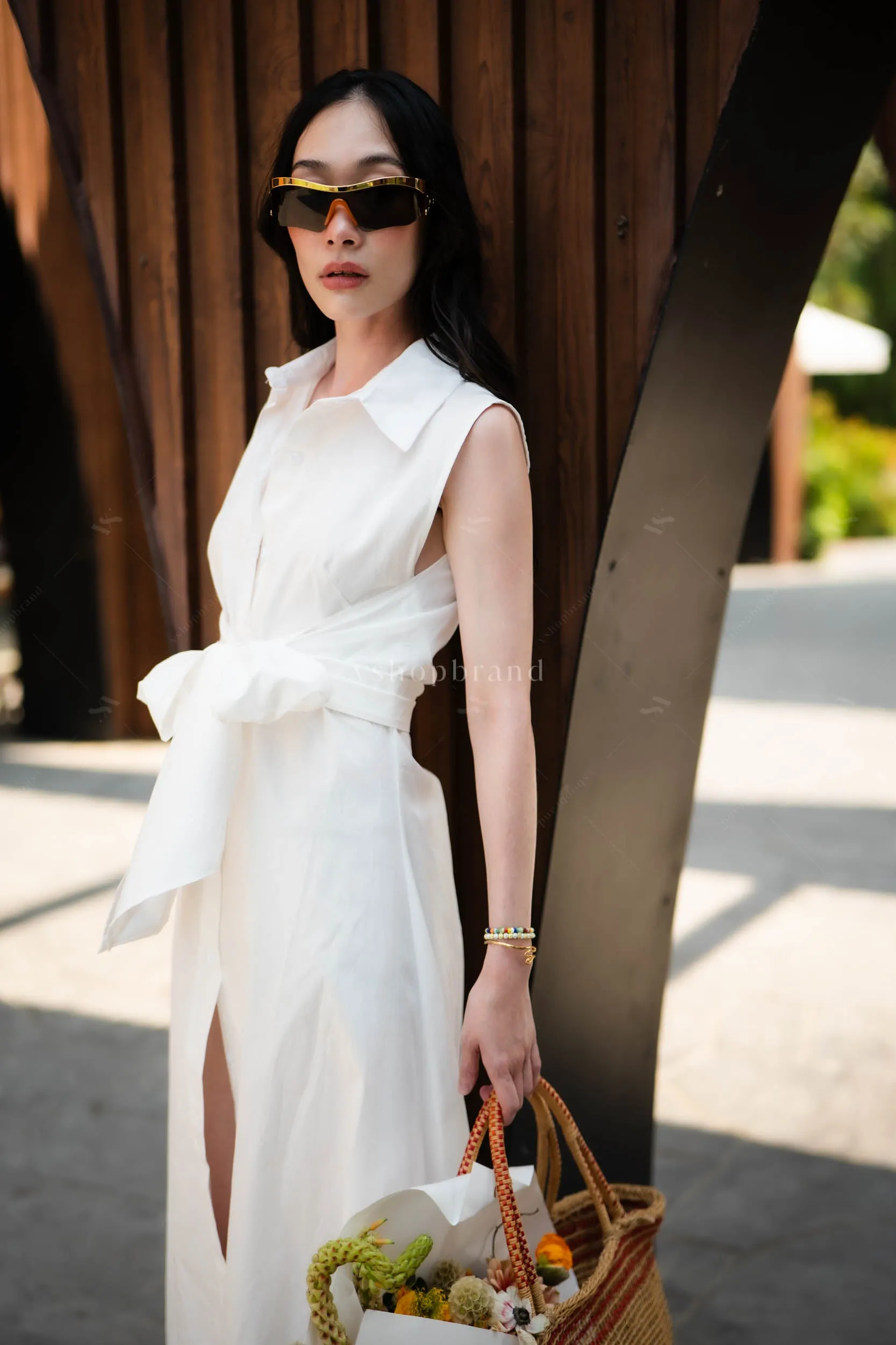 Rome Dress White