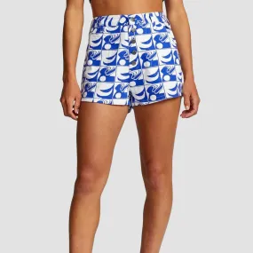 RVCA Bailey Elder High Waist Shorts Cloud - Womens