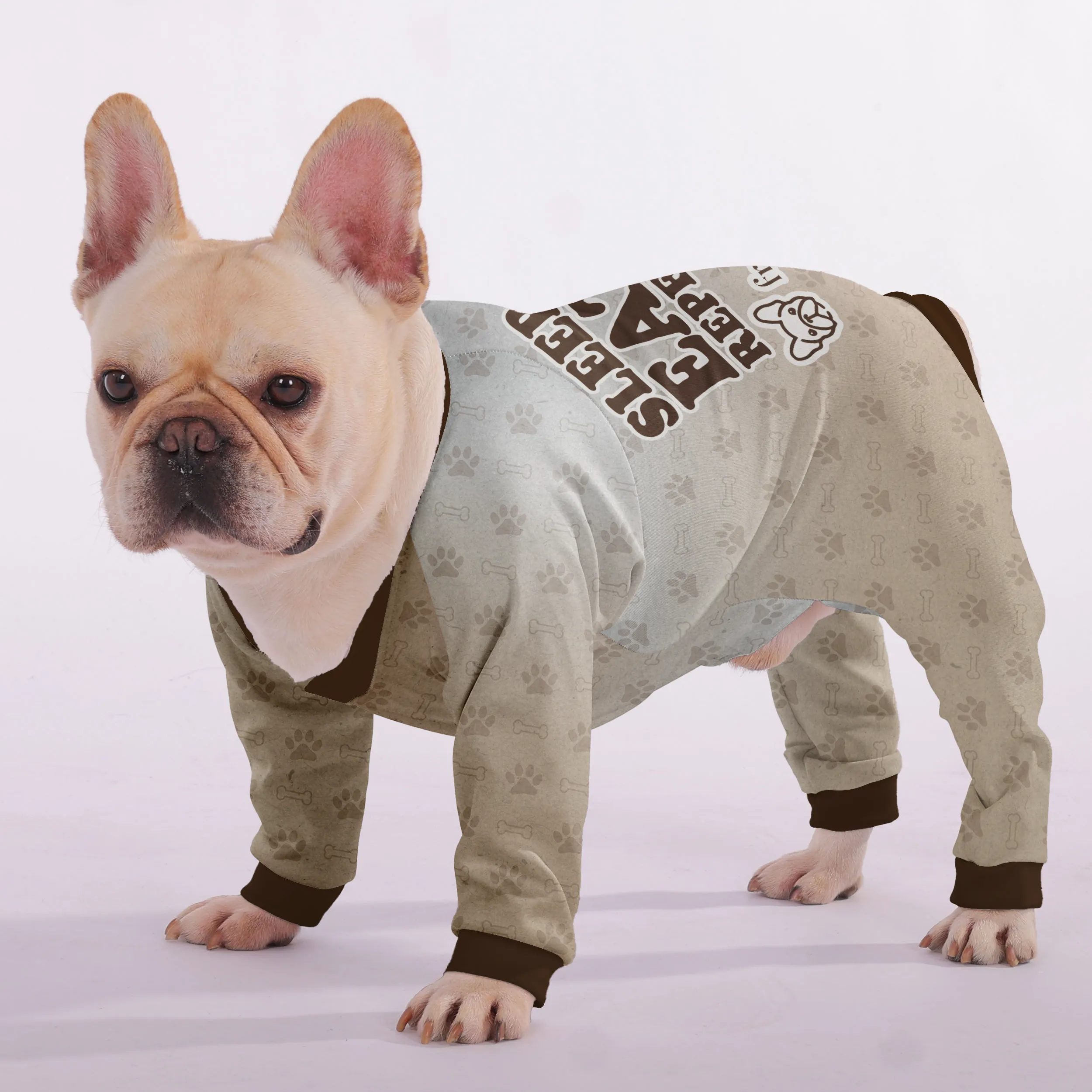 Sleep, Eat, Repeat - Frenchie Pajamas – Ultra-Soft, Cozy, & Adorably Stylish