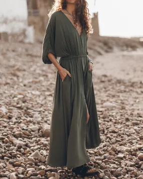 The Green Long Chill Dress