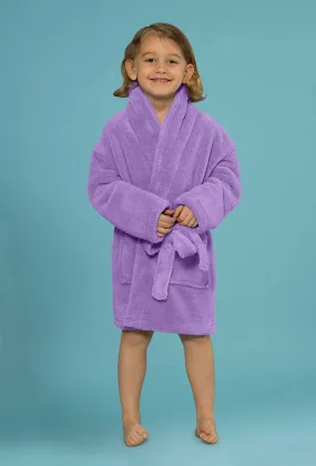 Velvety Soft Fleece Lavendar Robes for Boys