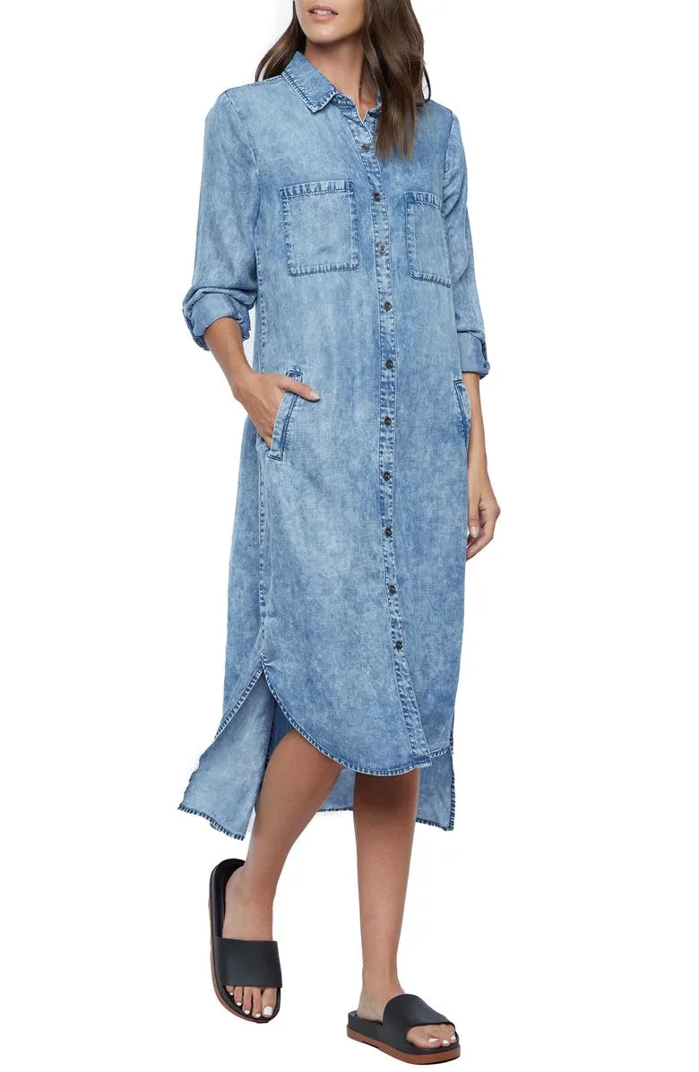 WASH LAB DENIM Chill Out Shirtdress